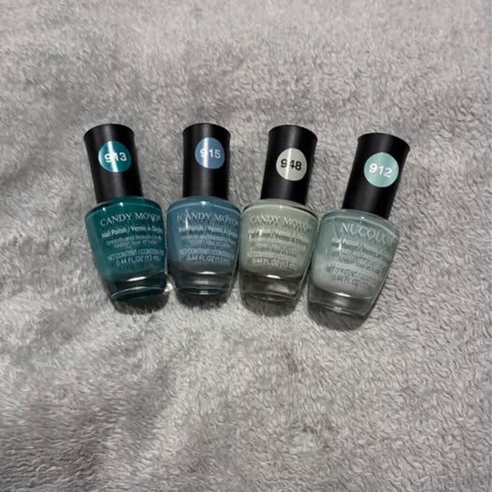 Candy Moyo Nail Polish - Green and Blue Shades - Qty 4